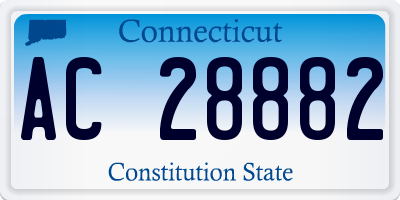 CT license plate AC28882