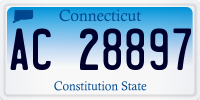 CT license plate AC28897