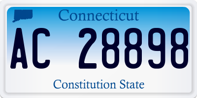 CT license plate AC28898