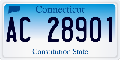 CT license plate AC28901