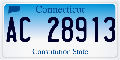 CT license plate AC28913