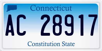 CT license plate AC28917