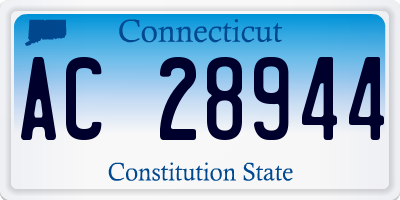 CT license plate AC28944