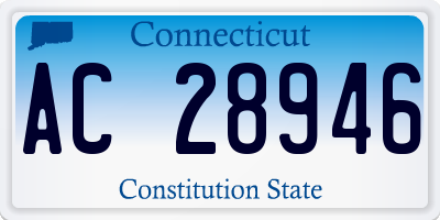 CT license plate AC28946