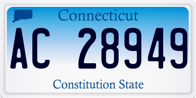 CT license plate AC28949