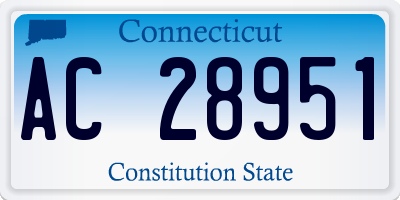 CT license plate AC28951