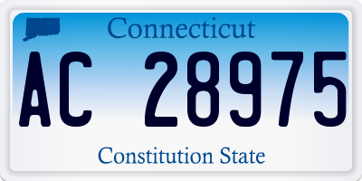 CT license plate AC28975