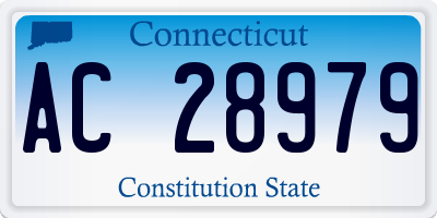 CT license plate AC28979
