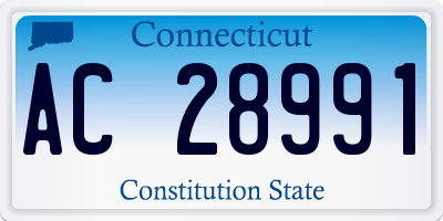 CT license plate AC28991