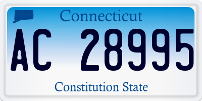 CT license plate AC28995