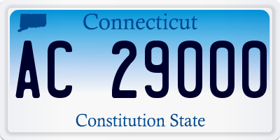 CT license plate AC29000