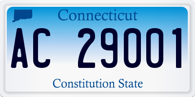 CT license plate AC29001