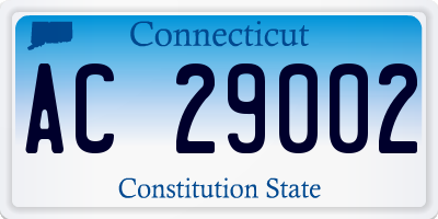 CT license plate AC29002