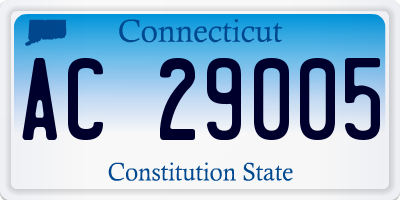 CT license plate AC29005