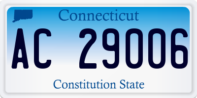 CT license plate AC29006
