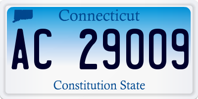 CT license plate AC29009