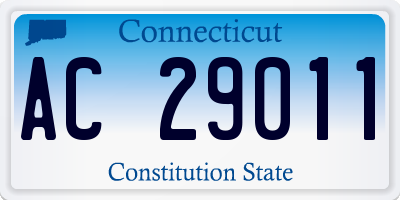 CT license plate AC29011