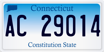 CT license plate AC29014