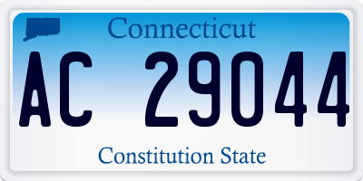 CT license plate AC29044