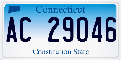 CT license plate AC29046