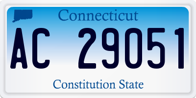 CT license plate AC29051