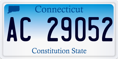CT license plate AC29052