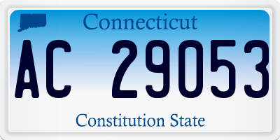 CT license plate AC29053