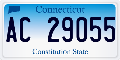 CT license plate AC29055