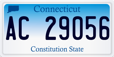 CT license plate AC29056