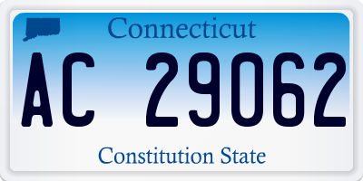 CT license plate AC29062