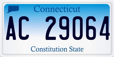 CT license plate AC29064