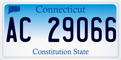 CT license plate AC29066
