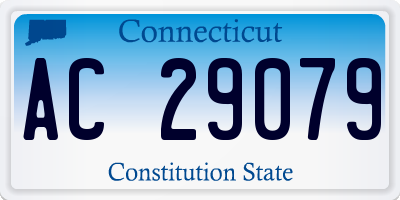 CT license plate AC29079