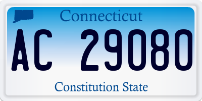 CT license plate AC29080