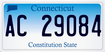 CT license plate AC29084