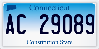 CT license plate AC29089