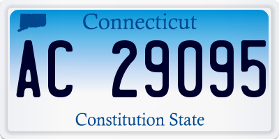 CT license plate AC29095