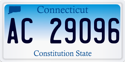 CT license plate AC29096