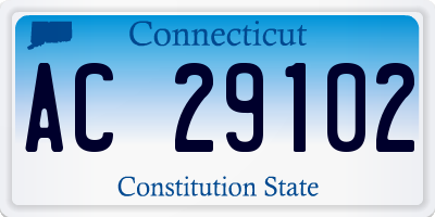 CT license plate AC29102