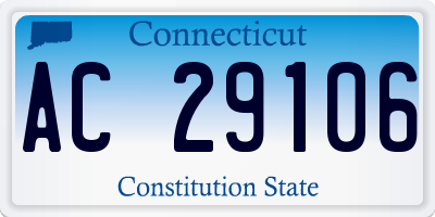 CT license plate AC29106