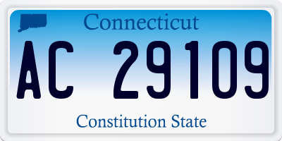 CT license plate AC29109
