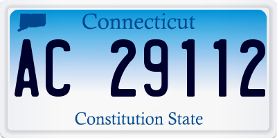 CT license plate AC29112