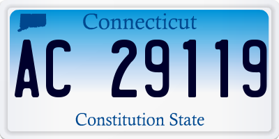 CT license plate AC29119