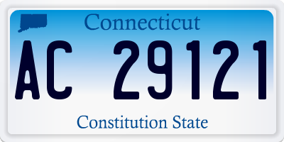 CT license plate AC29121