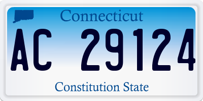 CT license plate AC29124