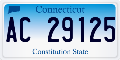 CT license plate AC29125