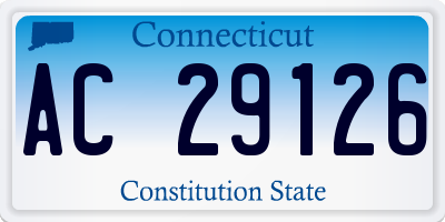 CT license plate AC29126