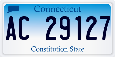 CT license plate AC29127