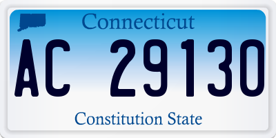 CT license plate AC29130