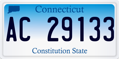 CT license plate AC29133